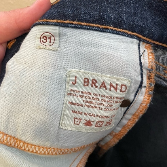 J Brand Straight Leg Dark Wash Jeans - Picture 4 of 5